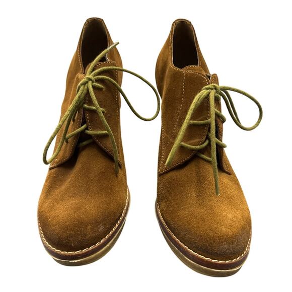 BCBGeneration Brown Leather Suede 4.5" Heels Round Toe Size 9 US 39 EU Pre-owned - Picture 5 of 9